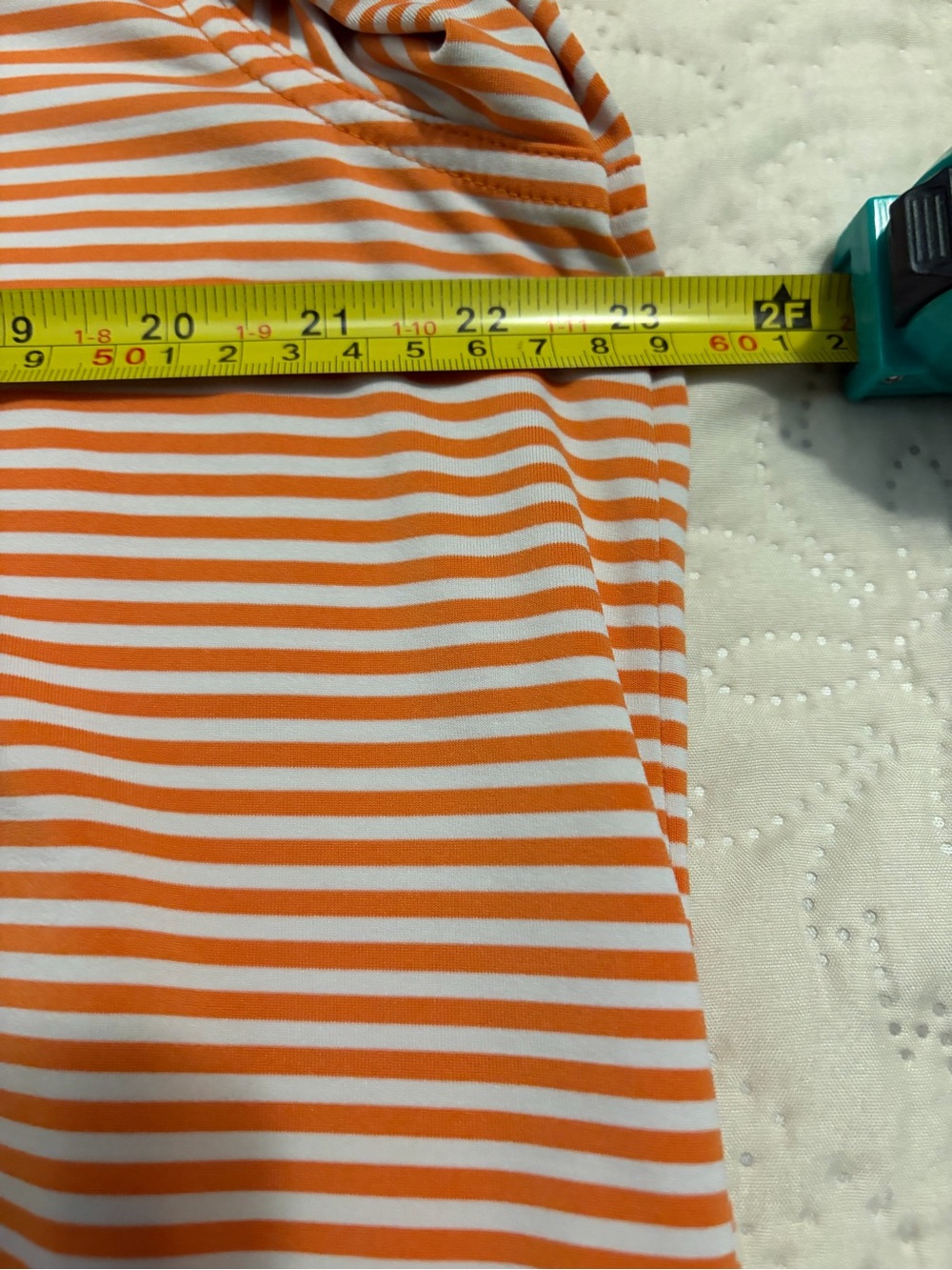 Vineyard Vines Florida Gators Orange & White Narrow-Stripe Polo - Picture 6 of 6